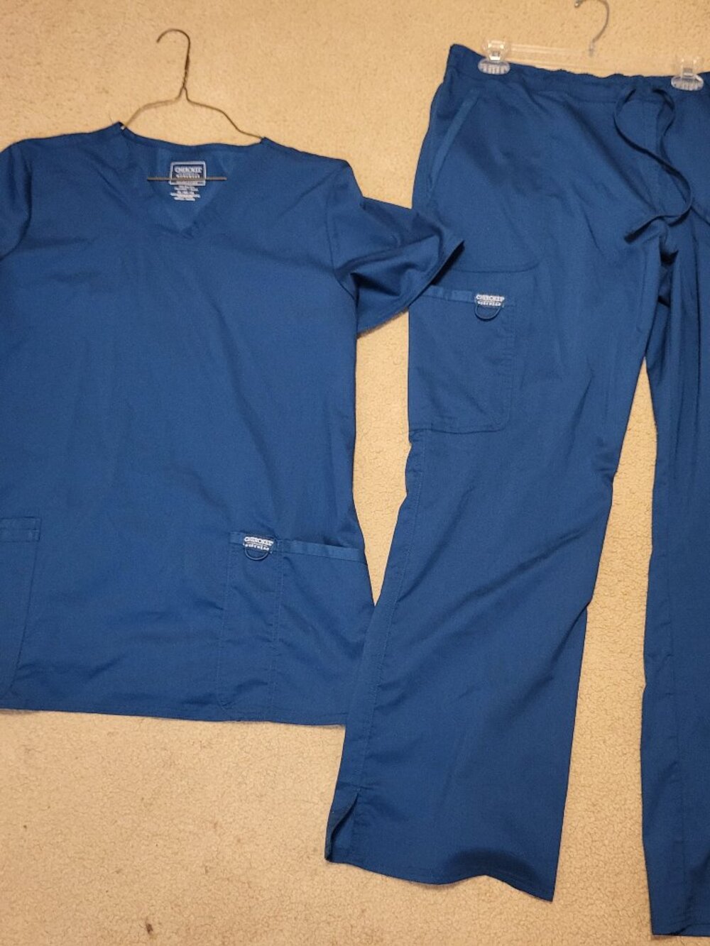 Cherokee Workwear Women’s Scrub Top & Pants Set - Royal Blue